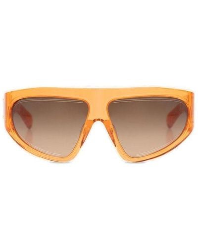 BALMAIN EYEWEAR B-escape Geometric Frame Sunglasses - Orange