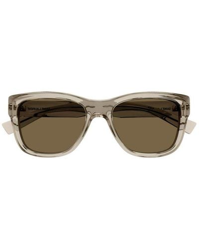 Saint Laurent Butterfly Frame Sunglasses - Natural