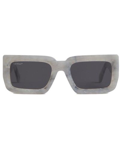 Off-White c/o Virgil Abloh Boston Rectangular Frame Sunglasses - Grey