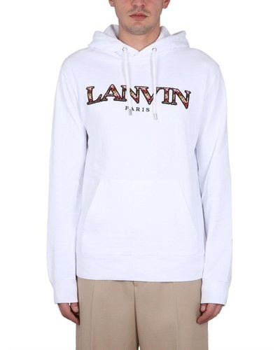Lanvin Sweatshirt With Logo Embroidery - White