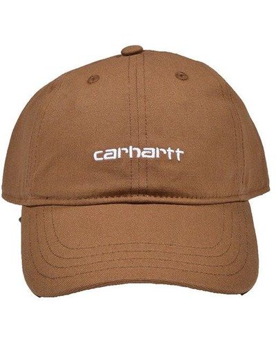 Carhartt Logo Embroidered Baseball Cap - Brown