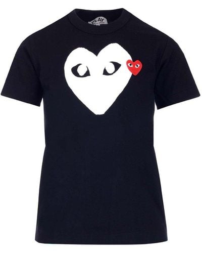 COMME DES GARÇONS PLAY Slim Fit Heart T-shirt - Blue