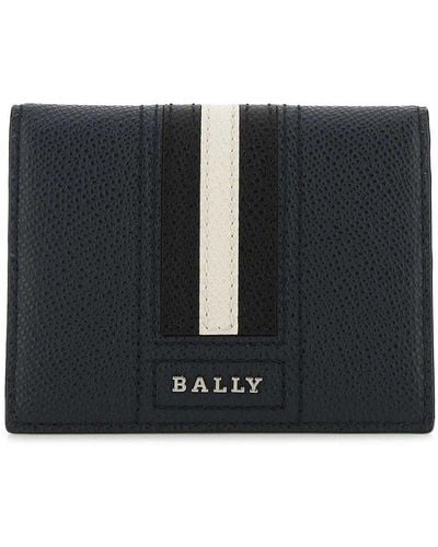 Bally Logo Lettering Bi-fold Wallet - Black