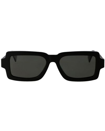 Retrosuperfuture Pilastro Rectangle Frame Sunglasses - Black
