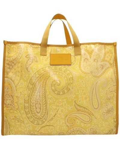 Etro Paisley Tote Bag - Yellow