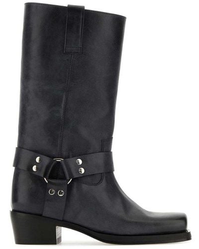 Paris Texas Roxy Buckle-embellished Leather Boots - Black
