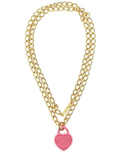 DSquared² Pendant Heart Necklace - Metallic
