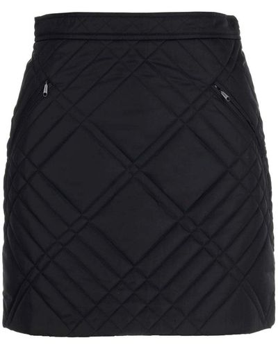 Burberry Padded Mini Skirt - Black