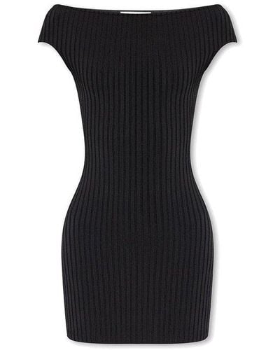 Ami Paris Ribbed Dress - Black