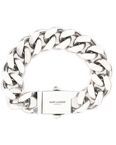 Saint Laurent Chain Bracelet - White