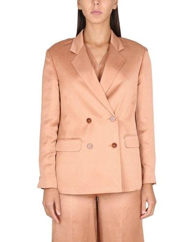 Alysi Double-breasted Buttoned Blazer - Pink