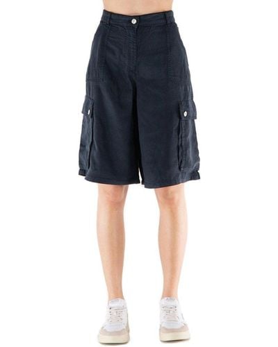Moschino Jeans Wide-leg Cargo Shorts - Blue