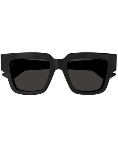 Bottega Veneta Rectangle Frame Sunglasses - Black