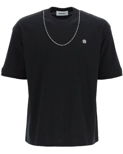 Ambush T-shirt With Chain - Black