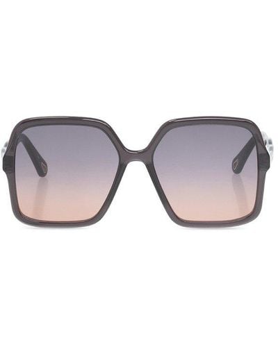Chloé Square Frame Sunglasses - Grey