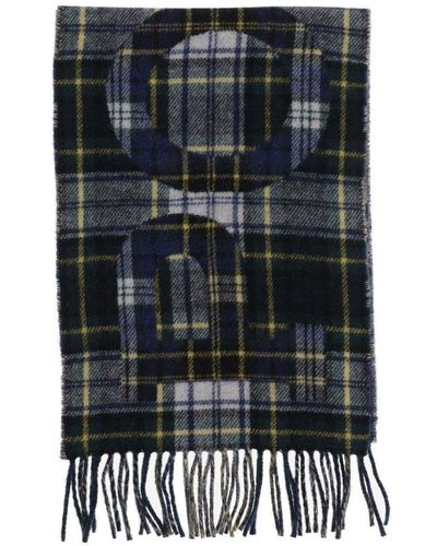 Polo Ralph Lauren Cashmere Scarf With Logo - Black