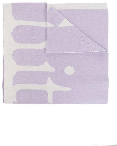 Off-White c/o Virgil Abloh Scarf With Logo - Purple