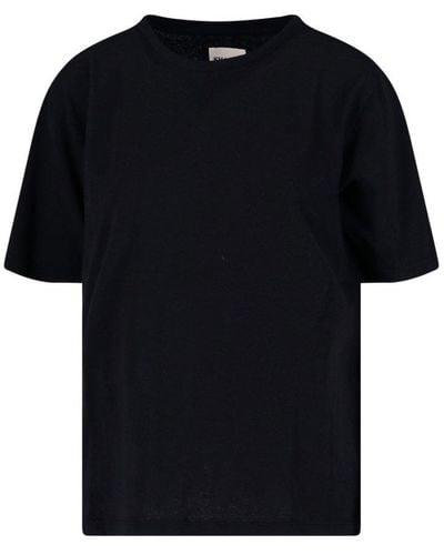 Khaite Mae Logo Patch Crewneck T-shirt - Black