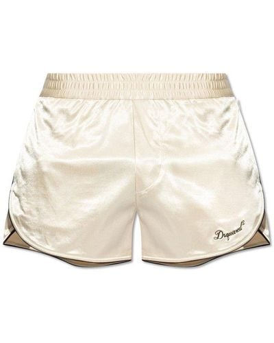 DSquared² Satin Shorts, - Natural