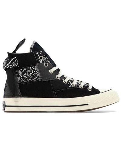 Converse Chuck 70 Paisley Patchwork Trainers - Black