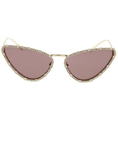 Gucci Cat-eye Frame Sunglasses - Metallic