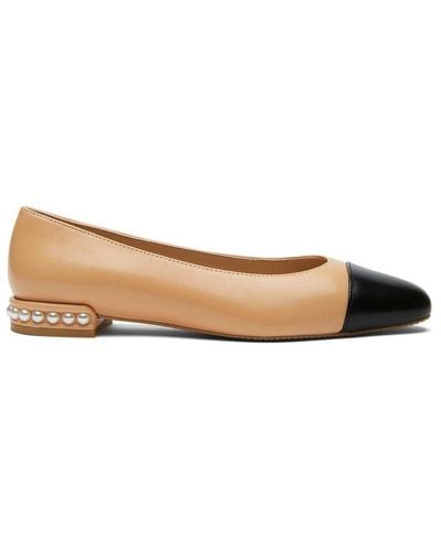 Stuart Weitzman Embellished Heel Colourblock Court Shoes - Brown
