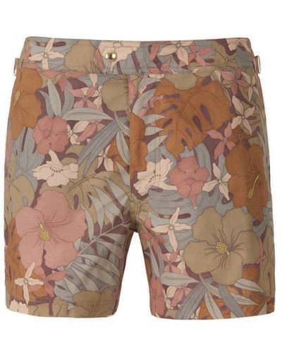 Tom Ford Floral Printed Swim Shorts - Multicolour