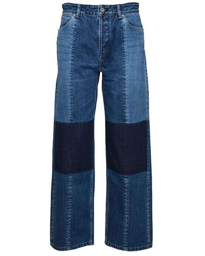 Jil Sander + Patchwork Straight-leg Jeans - Blue