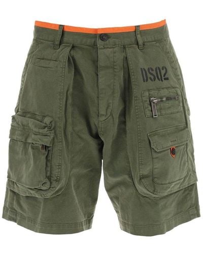 DSquared² Sexy Cargo Shorts - Green