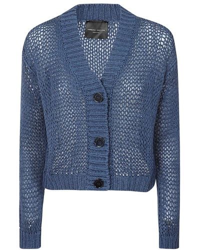 Roberto Collina Button-up Knit Cardigan - Blue