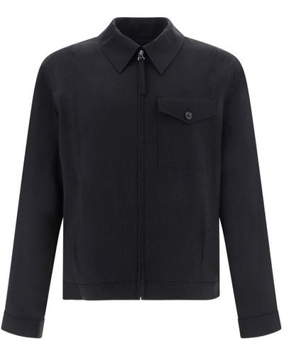 Helmut Lang Long Sleeved Zip-up Jacket - Blue