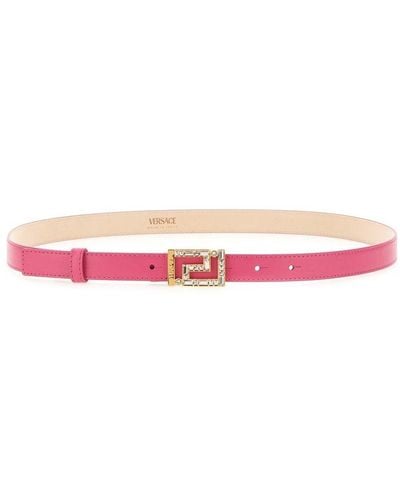 Versace "greek Goddess" Belt - Pink