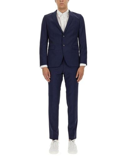 BOSS Single-breasted Two Piece Suit - Blue