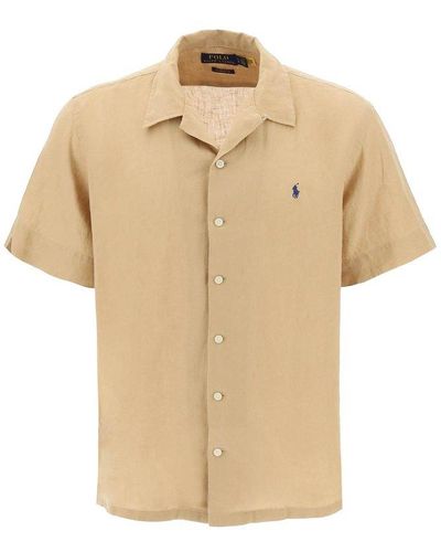 Polo Ralph Lauren Striped Linen Shirt - Natural