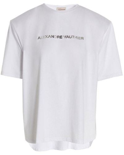 Alexandre Vauthier T-shirt ' Padded' - White