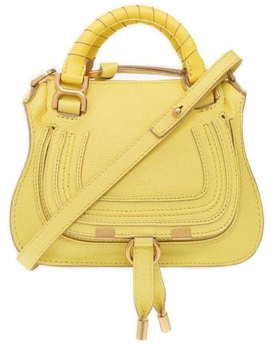 Chloé Marcie Mini Double Carry Tote Bag - Yellow