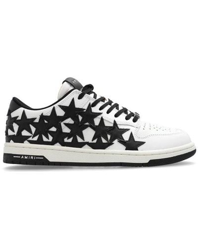 Amiri Stars Leather Sneakers - White