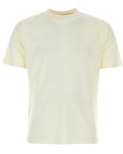 Zegna Short Sleeved Crewneck T-shirt - White