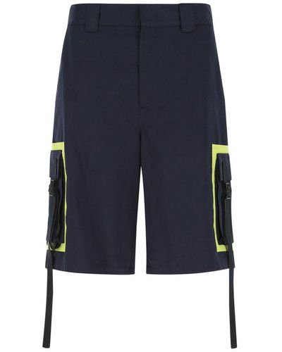 MSGM Buckle Pocket Shorts - Blue