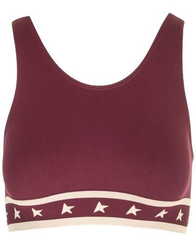 Golden Goose Stretch Jersey Top - Red