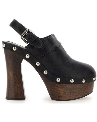 Philosophy Di Lorenzo Serafini Studded Clog Court Shoes - Black