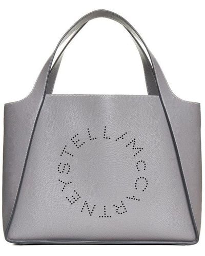 Stella McCartney Stella Logo Top Handle Bag - Gray