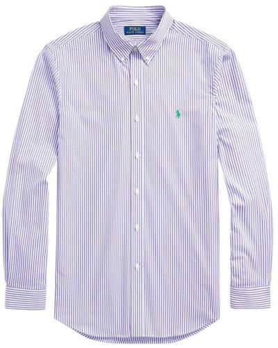 Polo Ralph Lauren Striped Long-sleeved Shirt - Purple