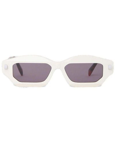 Kuboraum Rectangular Frame Sunglasses - White