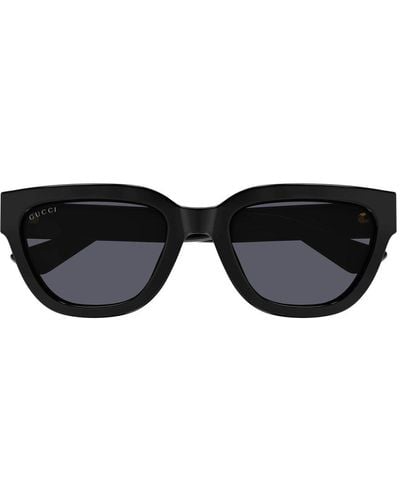Gucci Gg1578S Linea Gg Logo 001 Sunglasses - Black