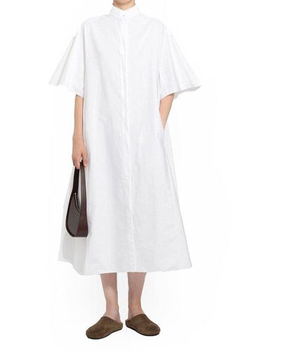 The Row Short-sleeved Shirt Dress - White