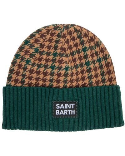 Mc2 Saint Barth Logo Patch Beanie - Green