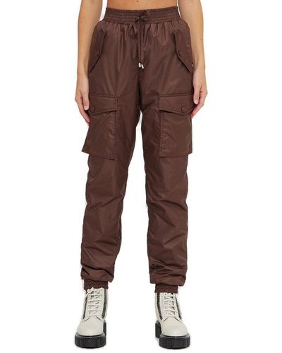 Ermanno Scervino Drawstring Padded Trousers - Brown