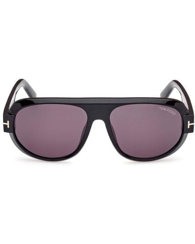Tom Ford Pilot Frame Sunglasses - Purple