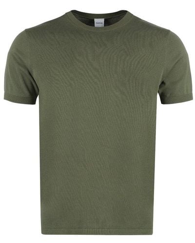 Aspesi Cotton Knit T-shirt - Green